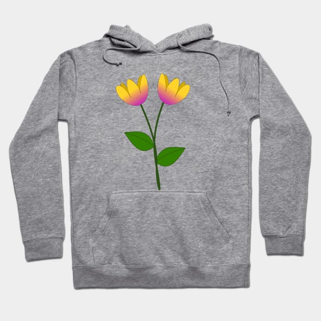 Beautiful yellow and purple daisies. Hoodie by Robyn's T shop